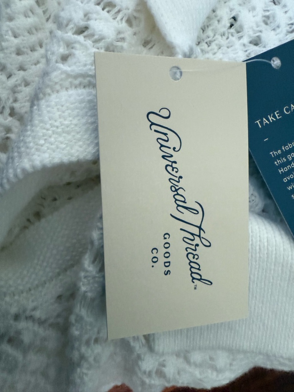 Universal Thread White Openwork Knit Button-Front Cardigan - Picture 9 of 11